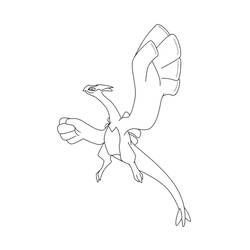 Dessin à colorier: Lugia (Jeux Vidéos) #181606 - Coloriages à Imprimer Gratuits