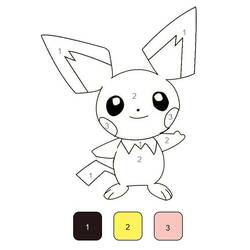 Coloriage Magique Pokemon (Jeux Vidéos) #201817 à imprimer et colorier