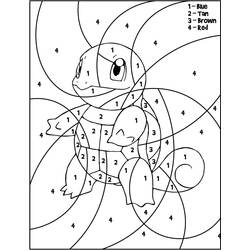 Coloriage Magique Pokemon (Jeux Vidéos) #201823 à imprimer et colorier