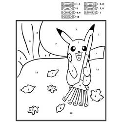 Coloriage Magique Pokemon (Jeux Vidéos) #201827 à imprimer et colorier