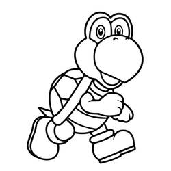 Dessin à colorier: Mario (Jeux Vidéos) #172124 - Coloriages à Imprimer Gratuits