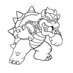 Dessin à colorier: Mario (Jeux Vidéos) #172128 - Coloriages à Imprimer Gratuits
