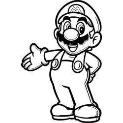 Dessin à colorier: Mario (Jeux Vidéos) #172132 - Coloriages à Imprimer Gratuits