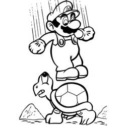 Dessin à colorier: Mario (Jeux Vidéos) #172139 - Coloriages à Imprimer Gratuits