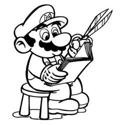 Dessin à colorier: Mario (Jeux Vidéos) #172140 - Coloriages à Imprimer Gratuits