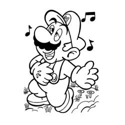 Dessin à colorier: Mario (Jeux Vidéos) #172145 - Coloriages à Imprimer Gratuits