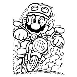 Dessin à colorier: Mario (Jeux Vidéos) #172149 - Coloriages à Imprimer Gratuits