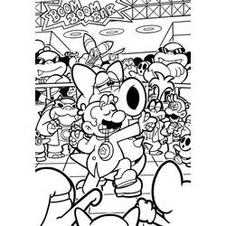 Dessin à colorier: Mario (Jeux Vidéos) #172157 - Coloriages à Imprimer Gratuits