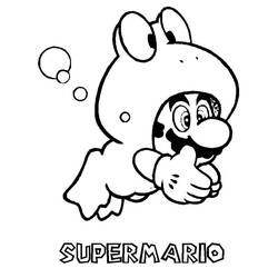 Dessin à colorier: Mario (Jeux Vidéos) #172160 - Coloriages à Imprimer Gratuits