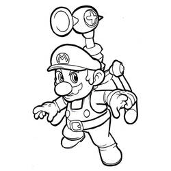 Dessin à colorier: Mario (Jeux Vidéos) #172170 - Coloriages à Imprimer Gratuits