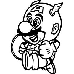 Dessin à colorier: Mario (Jeux Vidéos) #172173 - Coloriages à Imprimer Gratuits