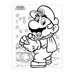 Dessin à colorier: Mario (Jeux Vidéos) #172174 - Coloriages à Imprimer Gratuits