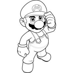 Dessin à colorier: Mario Bros (Jeux Vidéos) #112514 - Coloriages à Imprimer Gratuits