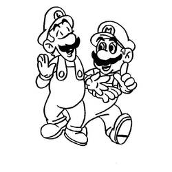 Dessin à colorier: Mario Bros (Jeux Vidéos) #112535 - Coloriages à Imprimer Gratuits