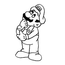 Dessin à colorier: Mario Bros (Jeux Vidéos) #112549 - Coloriages à Imprimer Gratuits