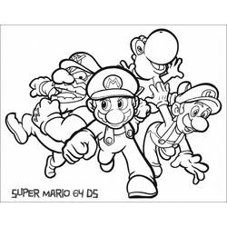 Dessin à colorier: Mario Bros (Jeux Vidéos) #112551 - Coloriages à Imprimer Gratuits