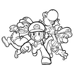 Dessin à colorier: Mario Bros (Jeux Vidéos) #112557 - Coloriages à Imprimer Gratuits