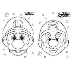 Dessin à colorier: Mario Et Luigi (Jeux Vidéos) #217709 - Coloriages à Imprimer Gratuits