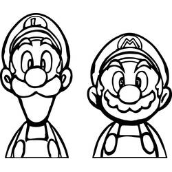 Dessin à colorier: Mario Et Luigi (Jeux Vidéos) #217718 - Coloriages à Imprimer Gratuits