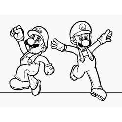 Dessin à colorier: Mario Et Luigi (Jeux Vidéos) #217720 - Coloriages à Imprimer Gratuits