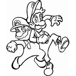 Dessin à colorier: Mario Et Luigi (Jeux Vidéos) #217728 - Coloriages à Imprimer Gratuits