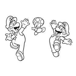 Dessin à colorier: Mario Et Luigi (Jeux Vidéos) #217729 - Coloriages à Imprimer Gratuits