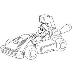 Dessin à colorier: Mario Kart (Jeux Vidéos) #183549 - Coloriages à Imprimer Gratuits
