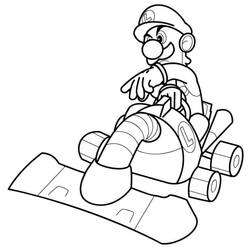 Dessin à colorier: Mario Kart (Jeux Vidéos) #183551 - Coloriages à Imprimer Gratuits