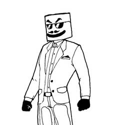 Dessin à colorier: Marshmello Fortnite (Jeux Vidéos) #208289 - Coloriages à Imprimer Gratuits