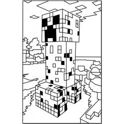 Dessin à colorier: Minecraft (Jeux Vidéos) #113783 - Coloriages à Imprimer Gratuits