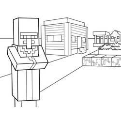 Dessin à colorier: Minecraft (Jeux Vidéos) #171117 - Coloriages à Imprimer Gratuits