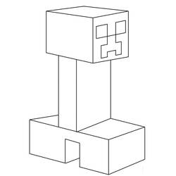 Dessin à colorier: Minecraft (Jeux Vidéos) #171124 - Coloriages à Imprimer Gratuits