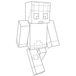 Dessin à colorier: Minecraft (Jeux Vidéos) #171141 - Coloriages à Imprimer Gratuits
