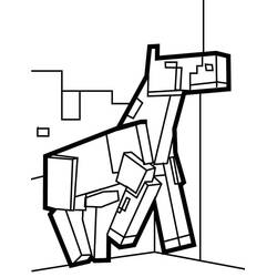 Dessin à colorier: Minecraft (Jeux Vidéos) #171158 - Coloriages à Imprimer Gratuits