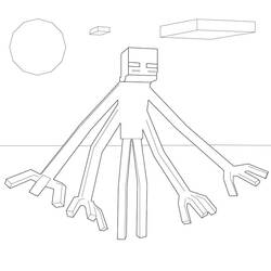 Dessin à colorier: Minecraft (Jeux Vidéos) #171162 - Coloriages à Imprimer Gratuits