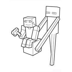 Dessin à colorier: Minecraft (Jeux Vidéos) #171182 - Coloriages à Imprimer Gratuits