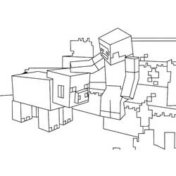 Dessin à colorier: Minecraft (Jeux Vidéos) #171183 - Coloriages à Imprimer Gratuits