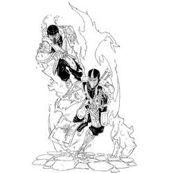 Dessin à colorier: Mortal Kombat (Jeux Vidéos) #207898 - Coloriages à Imprimer Gratuits