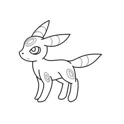 Dessin à colorier: Noctali (Jeux Vidéos) #181554 - Coloriages à Imprimer Gratuits