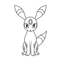 Dessin à colorier: Noctali (Jeux Vidéos) #181559 - Coloriages à Imprimer Gratuits