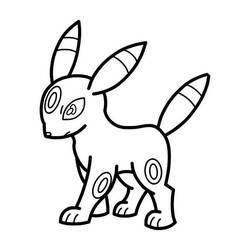 Dessin à colorier: Noctali (Jeux Vidéos) #181562 - Coloriages à Imprimer Gratuits