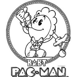 Coloriage Pac-man (Jeux Vidéos) #207763 à imprimer et colorier