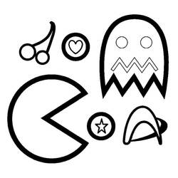 Coloriage Pac-man (Jeux Vidéos) #207766 à imprimer et colorier
