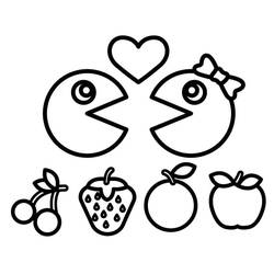 Coloriage Pac-man (Jeux Vidéos) #207773 à imprimer et colorier