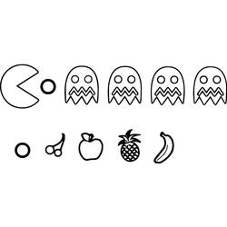 Coloriage Pac-man (Jeux Vidéos) #207786 à imprimer et colorier