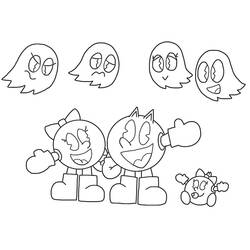 Coloriage Pac-man (Jeux Vidéos) #207787 à imprimer et colorier