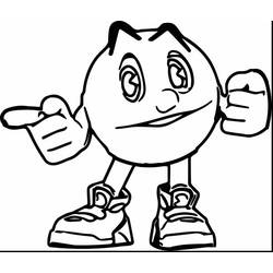 Coloriage Pac-man (Jeux Vidéos) #207802 à imprimer et colorier