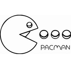 Coloriage Pac-man (Jeux Vidéos) #207803 à imprimer et colorier