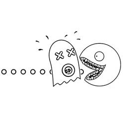 Coloriage Pac-man (Jeux Vidéos) #207805 à imprimer et colorier