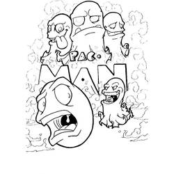 Coloriage Pac-man (Jeux Vidéos) #207812 à imprimer et colorier